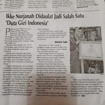 Ikke Nurjanah Didaulat Sebagai Duta Gizi Ikke Nurjanah Didaulat Sebagai Duta Gizi