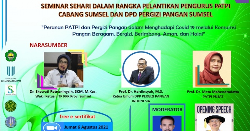Peranan PATPI dan PERGIZI PANGAN dalam Menghadapi Covid-19 melalui Konsumsi Pangan Beragam, Bergizi, Berimbang, Aman dan Halal