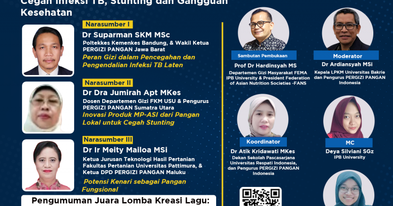 Inovasi Gizi dan Pangan untuk Cegah Infeksi TB, Stunting dan Gangguan Kesehatan