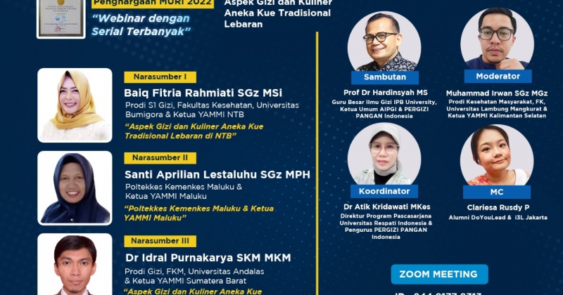 Aspek Gizi dan Kuliner Aneka Kue Tradisional Lebaran