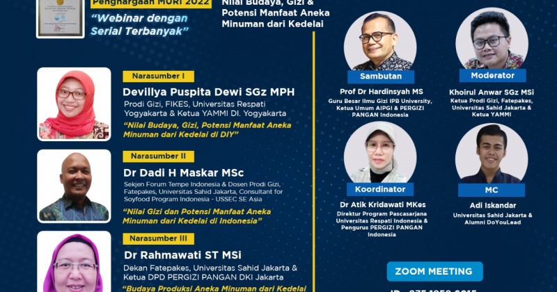 Nilai Budaya, Gizi, Potensi Manfaat Aneka Minuman dari Kedelai