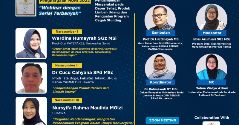 Pendampingan Masyarakat pada Dapur Sehat, Produk Limbah Udang dan Penguatan Program Cegah Stunting