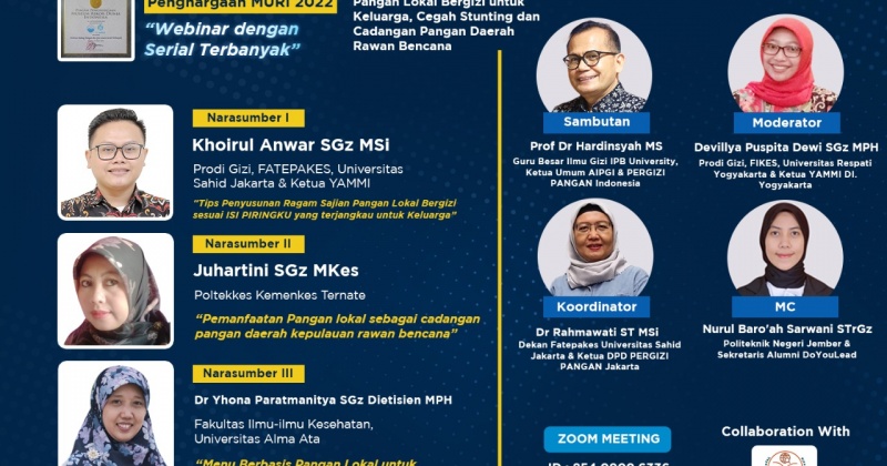 Pangan Lokal Bergizi untuk Keluarga, Cegah Stunting dan Cadangan Pangan Daerah Rawan Bencana