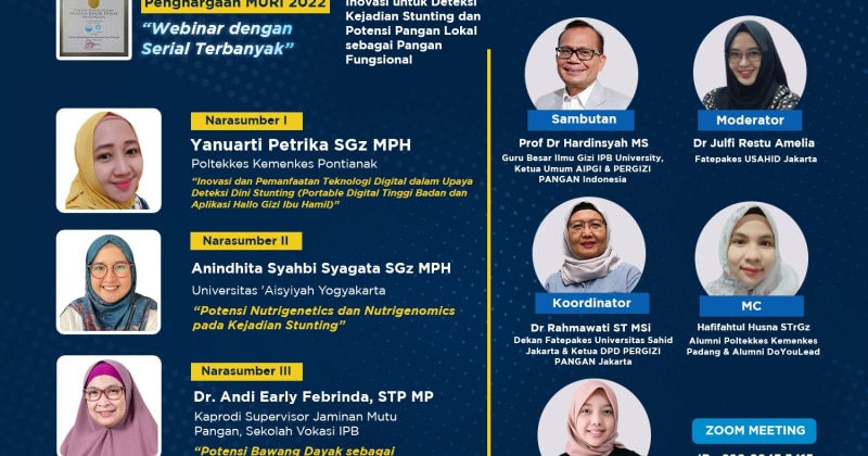 Inovasi untuk Deteksi Kejadian Stunting dan Potensi Pangan Lokal sebagai Pangan Fungsional