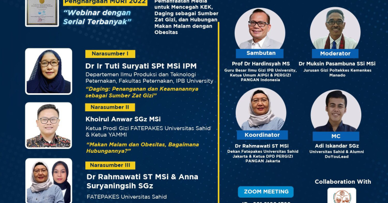 Pemanfaatan Media untuk Mencegah KEK, Daging sebagai Sumber Zat Gizi, dan Hubungan Makan Malam dengan Obesitas