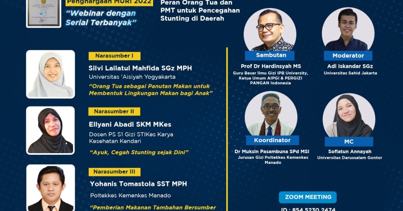 Tema Peran Orang Tua dan PMT untuk Pencegahan Stunting di Daerah