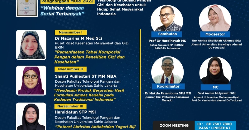 Teknologi di Bidang Pangan, Gizi, dan Kesehatan untuk Hidup Sehat Masyarakat Indonesia