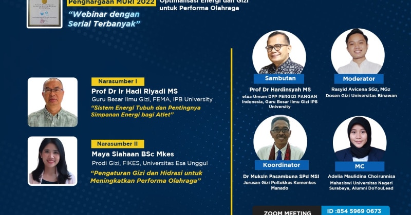 Spesial Gizi Olahraga : Optimalisasi Energi dan Gizi untuk Performa Olahraga