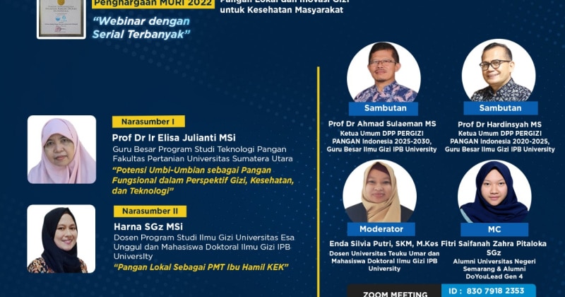 Pangan Lokal dan Inovasi Gizi untuk Kesehatan Masyarakat